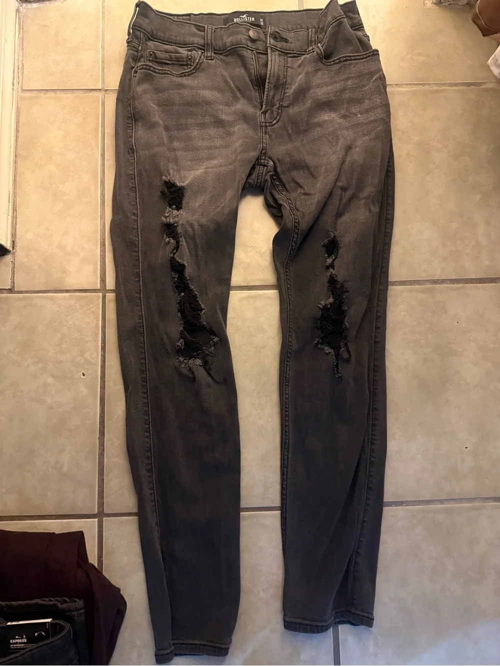 Hollister Black Denim Jeans - Waist 32